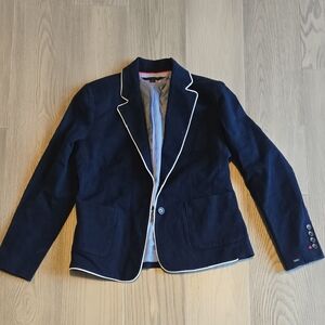 Tommy Hilfiger Navy Blazer with White Piping